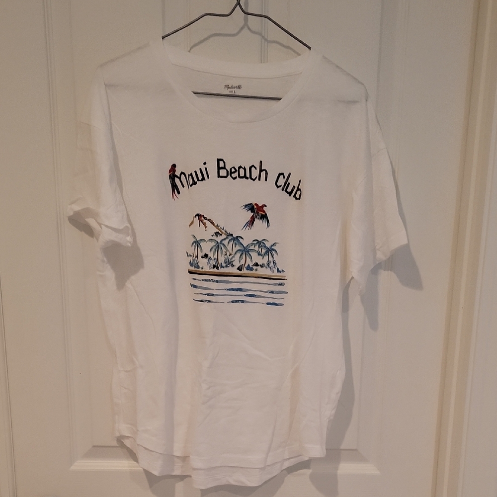 Nwt Madewell Maui Beach Club Top T Shirt Womens Large
